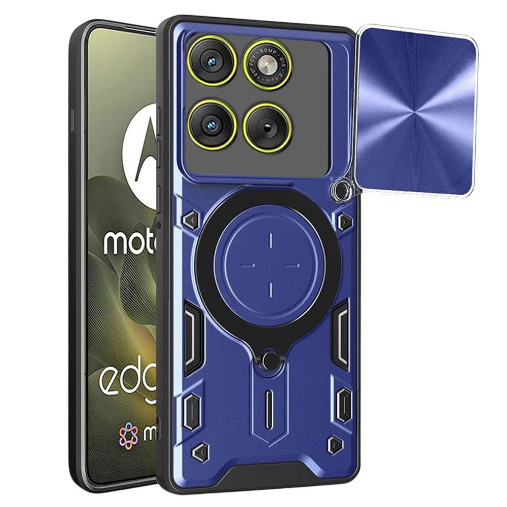 Husă Motorola Edge 70 Techsuit CamGuard Pro, albastru – imagine 1