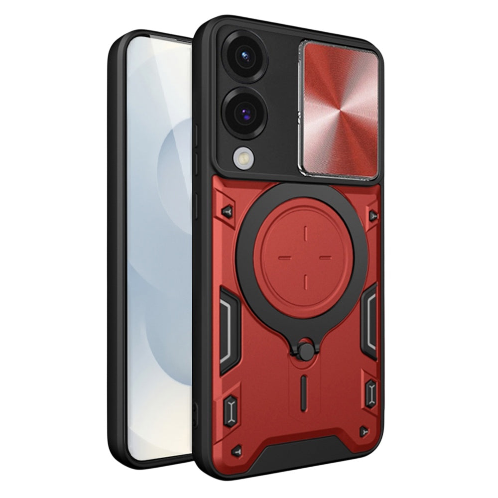 Husă Techsuit CamGuard Pro Galaxy S25 Edge – Roșu – imagine 5