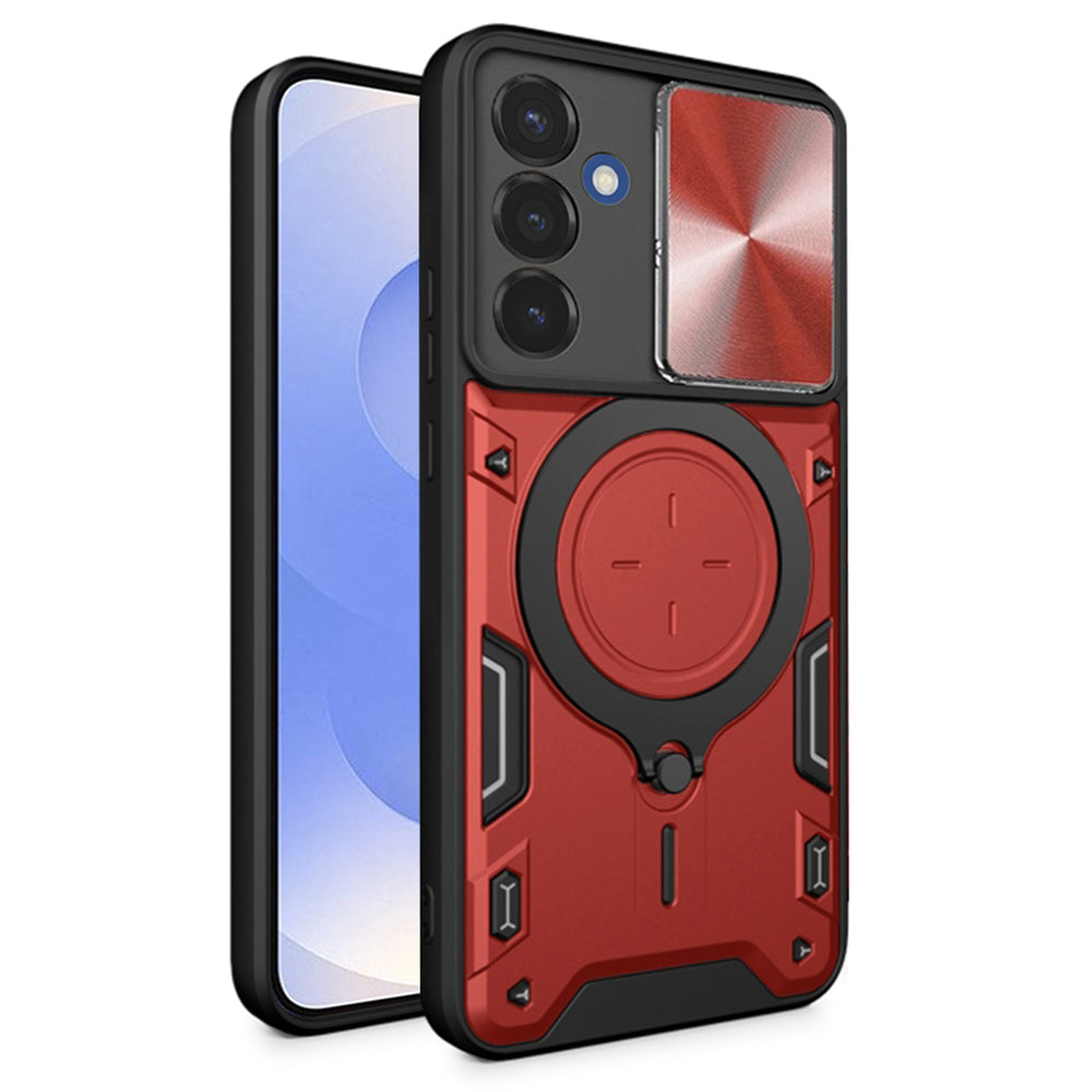 Husă Techsuit CamGuard Pro Galaxy S25 – Roșu – imagine 3