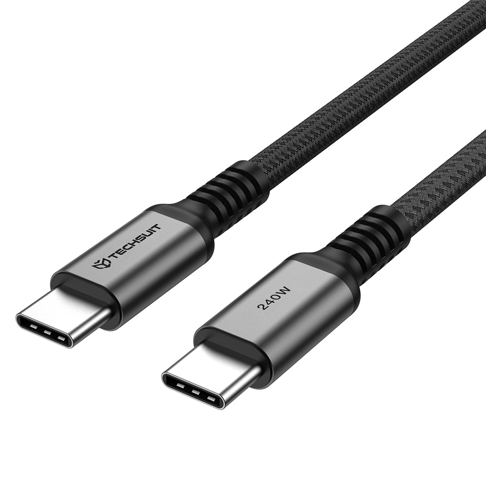 Cablu Techsuit TitanSync Pro USB-C la USB-C 240W, 1 m – imagine 4