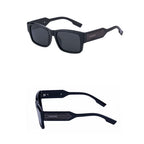 Ochelari soare polarizați bărbați, pătrați negri – Techsuit 8485 – Negru – imagine 5