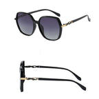 Ochelari de soare retro oversized polarizați femei – Techsuit 5223 – Negru – imagine 6