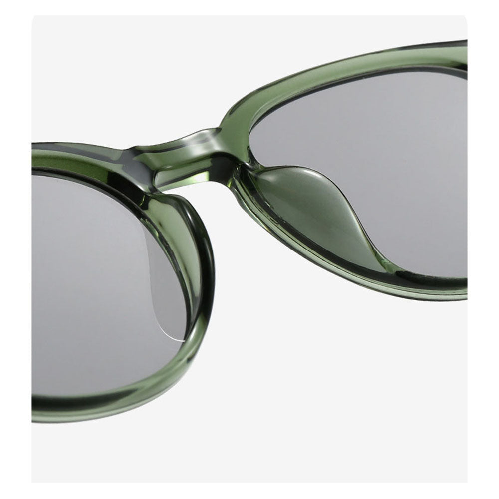 Ochelari de soare unisex rotunzi, ramă TR90, UV400 – Techsuit 99046 – Maro cu model – imagine 18