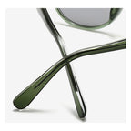 Ochelari de soare unisex rotunzi, ramă TR90, UV400 – Techsuit 99046 – Verde – imagine 4