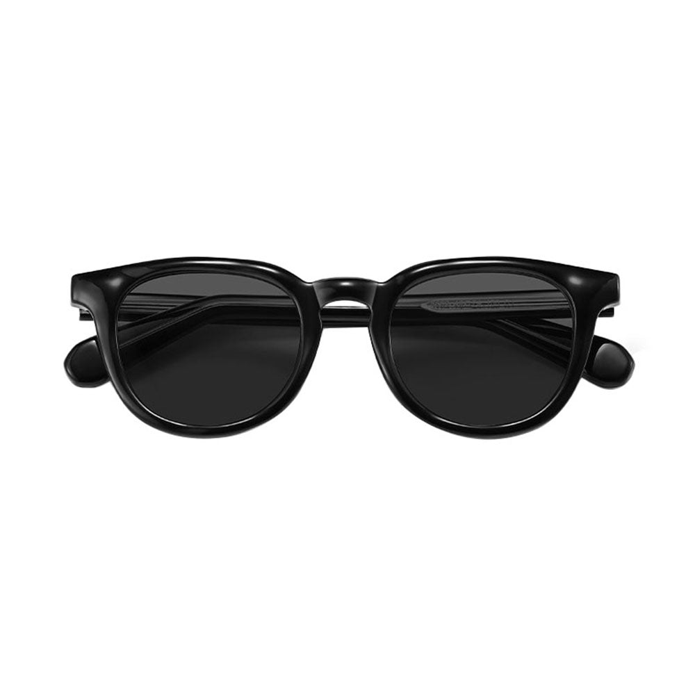 Ochelari soare polarizați bărbați, ramă rotundă – Techsuit 8663 – Negru – imagine 2