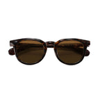 Ochelari soare polarizați bărbați, ramă rotundă – Techsuit 8663 – Maro schildpatt – imagine 3