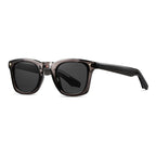 Ochelari soare polarizați bărbați, wayfarer premium – Techsuit 31243 – Maro / gri – imagine 1