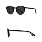Ochelari de soare rotunzi polarizați bărbați, TR90 – Techsuit 31235 – Negru – imagine 3