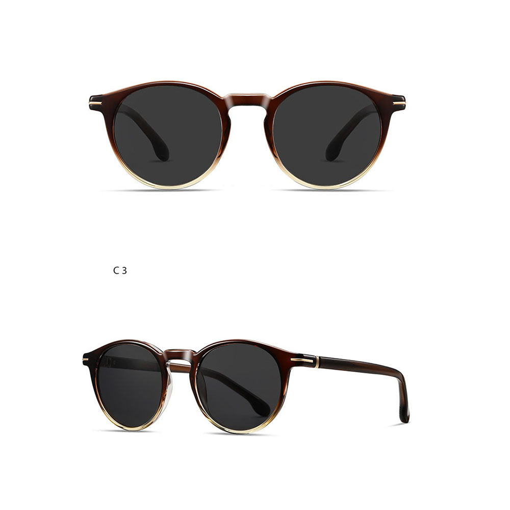 Ochelari de soare rotunzi polarizați bărbați, TR90 – Techsuit 31235 – Gri – imagine 10