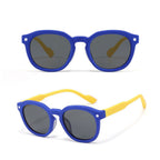 Ochelari soare polarizați premium copii 4–10 ani – Techsuit 616 – Albastru / galben – imagine 7