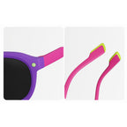 Ochelari soare polarizați premium copii 4–10 ani – Techsuit 616 – Mov / roz – imagine 5