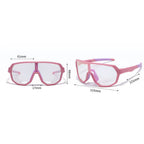 Ochelari de soare fotocromatici copii, sport, UV – Techsuit 22312 – Portocaliu / negru – imagine 5