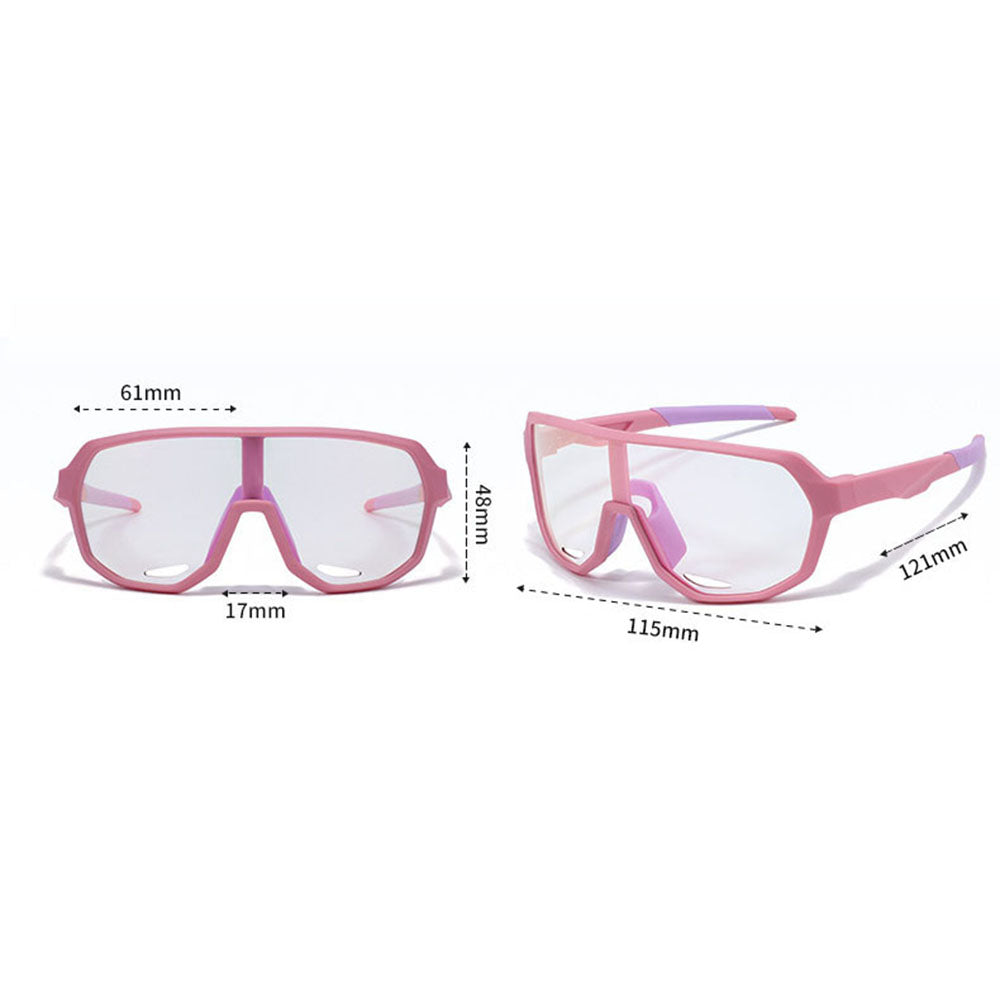 Ochelari de soare fotocromatici copii, sport, UV – Techsuit 22312 – Portocaliu / negru – imagine 5