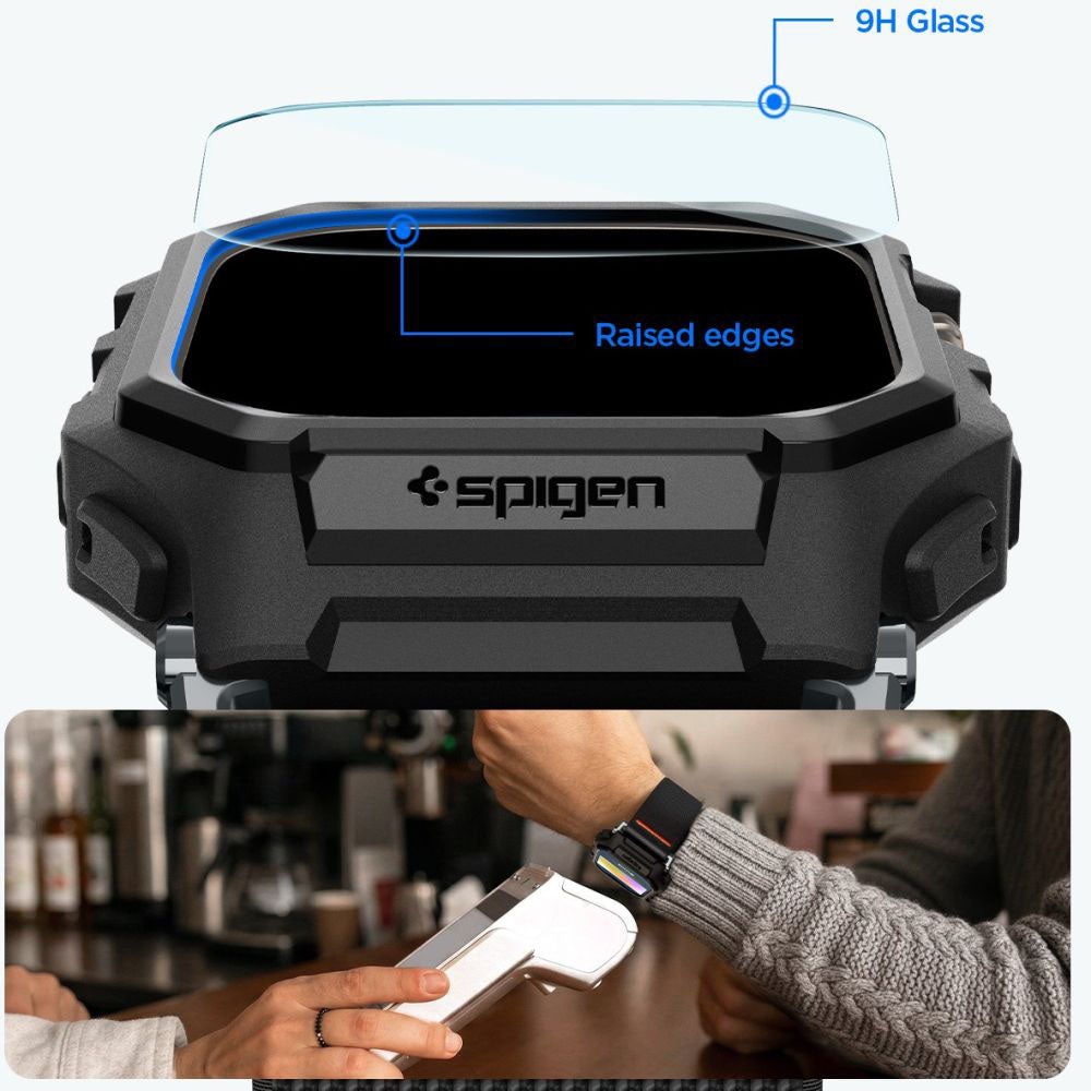 Husă cu curea Spigen Lite Fit Pro, cu folie de ecran Apple Watch Ultra / Ultra 2 / Ultra 3 / Ultra 4 (49 mm) – imagine 6
