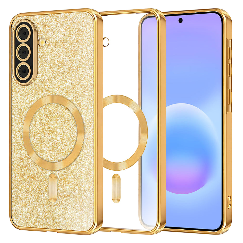 Husă Techsuit Luxury Glitter MagSafe Galaxy A57 5G – Auriu – imagine 4