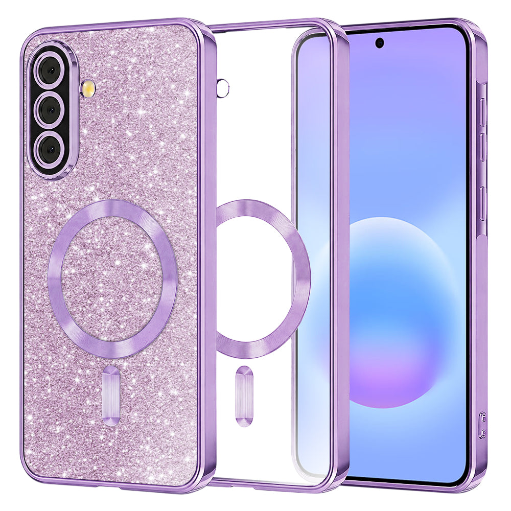 Husă Techsuit Luxury Glitter MagSafe Galaxy A57 5G – Mov deschis – imagine 10