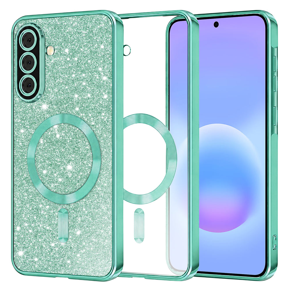 Husă Techsuit Luxury Glitter MagSafe Galaxy A57 5G – Verde deschis – imagine 6