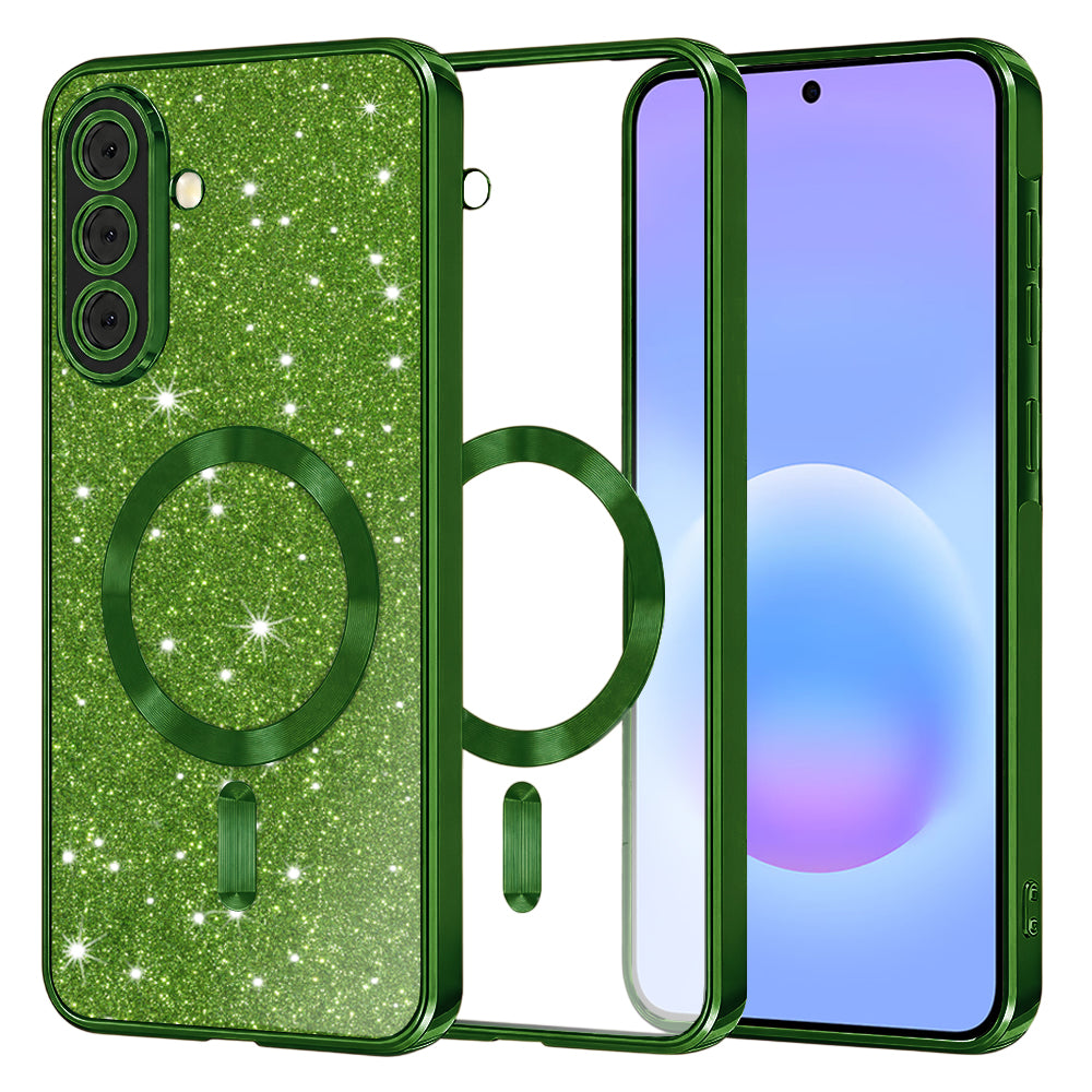 Husă Techsuit Luxury Glitter MagSafe Galaxy A57 5G – Verde închis – imagine 8
