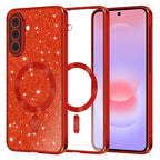 Husă Techsuit Luxury Glitter MagSafe Galaxy A37 5G – Roșu – imagine 3