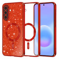 Husă Techsuit Luxury Glitter MagSafe Galaxy A57 5G – Roșu – imagine 1