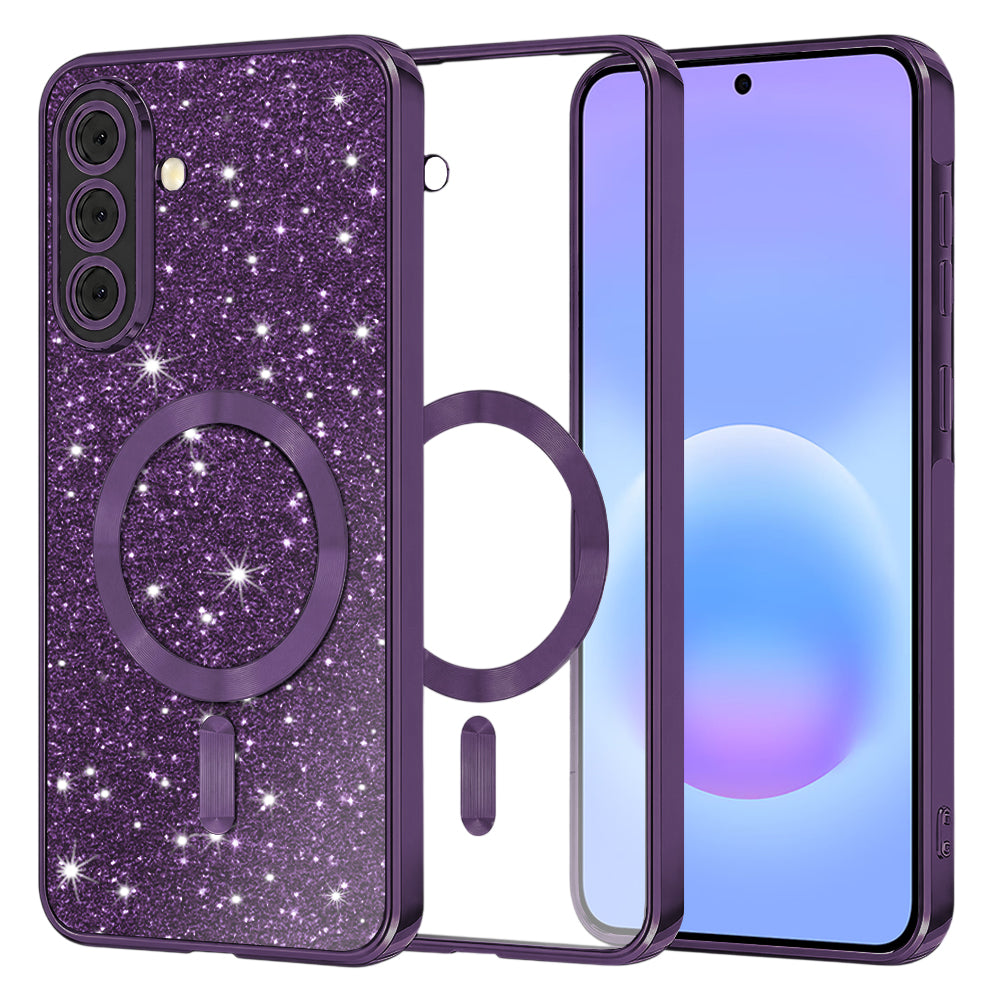 Husă Techsuit Luxury Glitter MagSafe Galaxy A57 5G – Mov închis – imagine 5