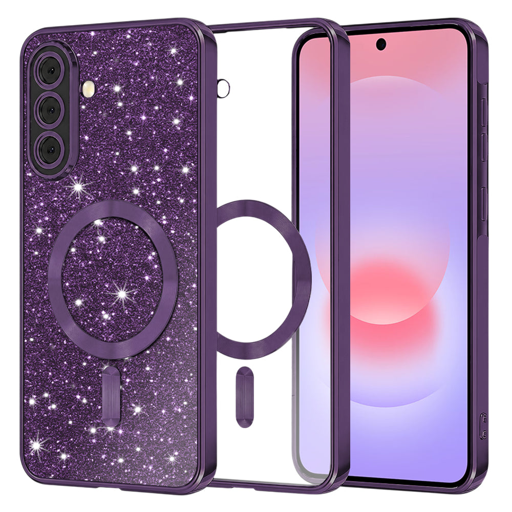 Husă Techsuit Luxury Glitter MagSafe Galaxy A37 5G – Mov închis – imagine 8