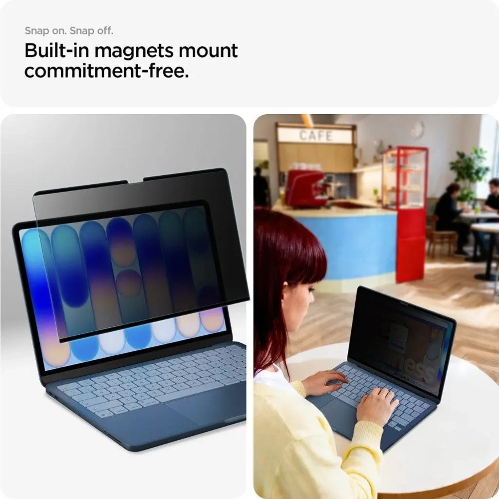 Filtru confidențialitate Spigen Safe View MacBook Neo 13" – imagine 2