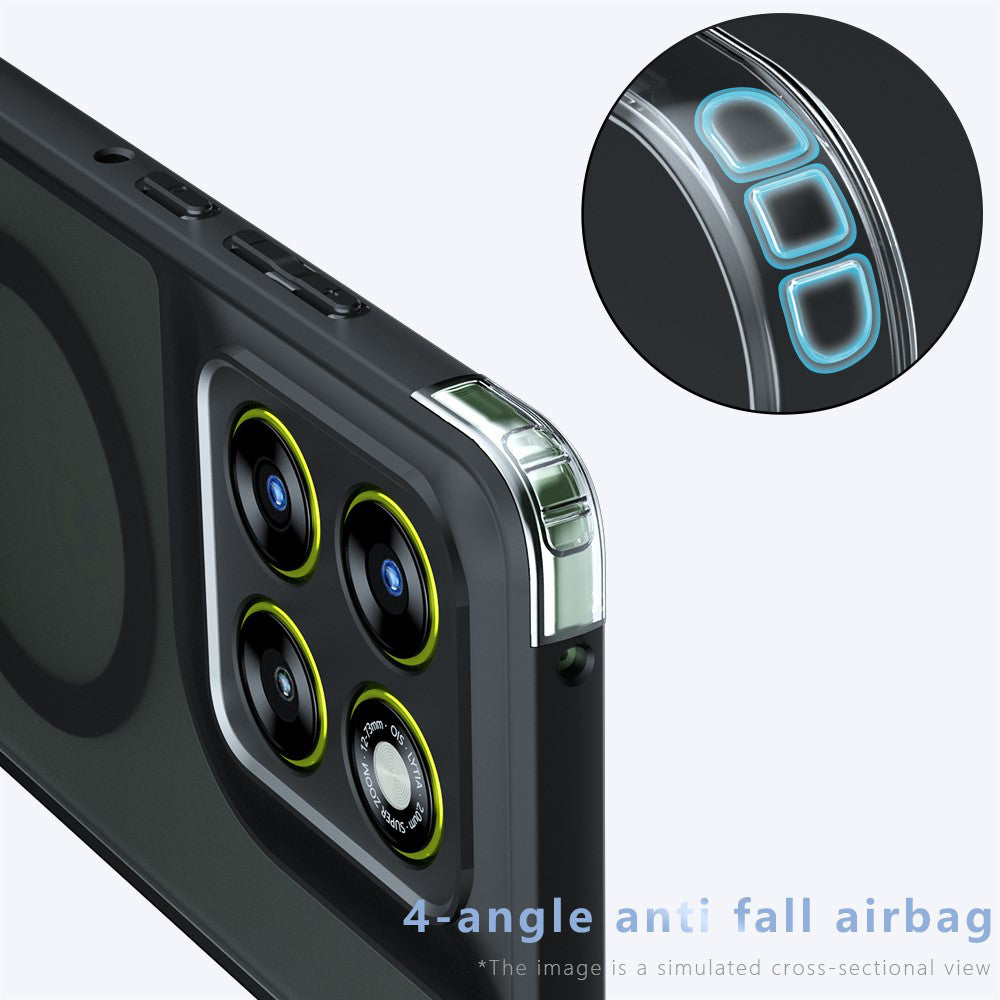 Husă Motorola Edge 70 Pro Techsuit PureFrost MagSafe, negru mat – imagine 4