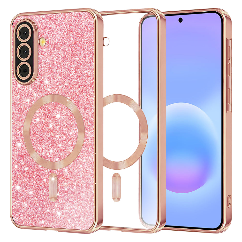 Husă Techsuit Luxury Glitter MagSafe Galaxy A57 5G – Auriu roz – imagine 7