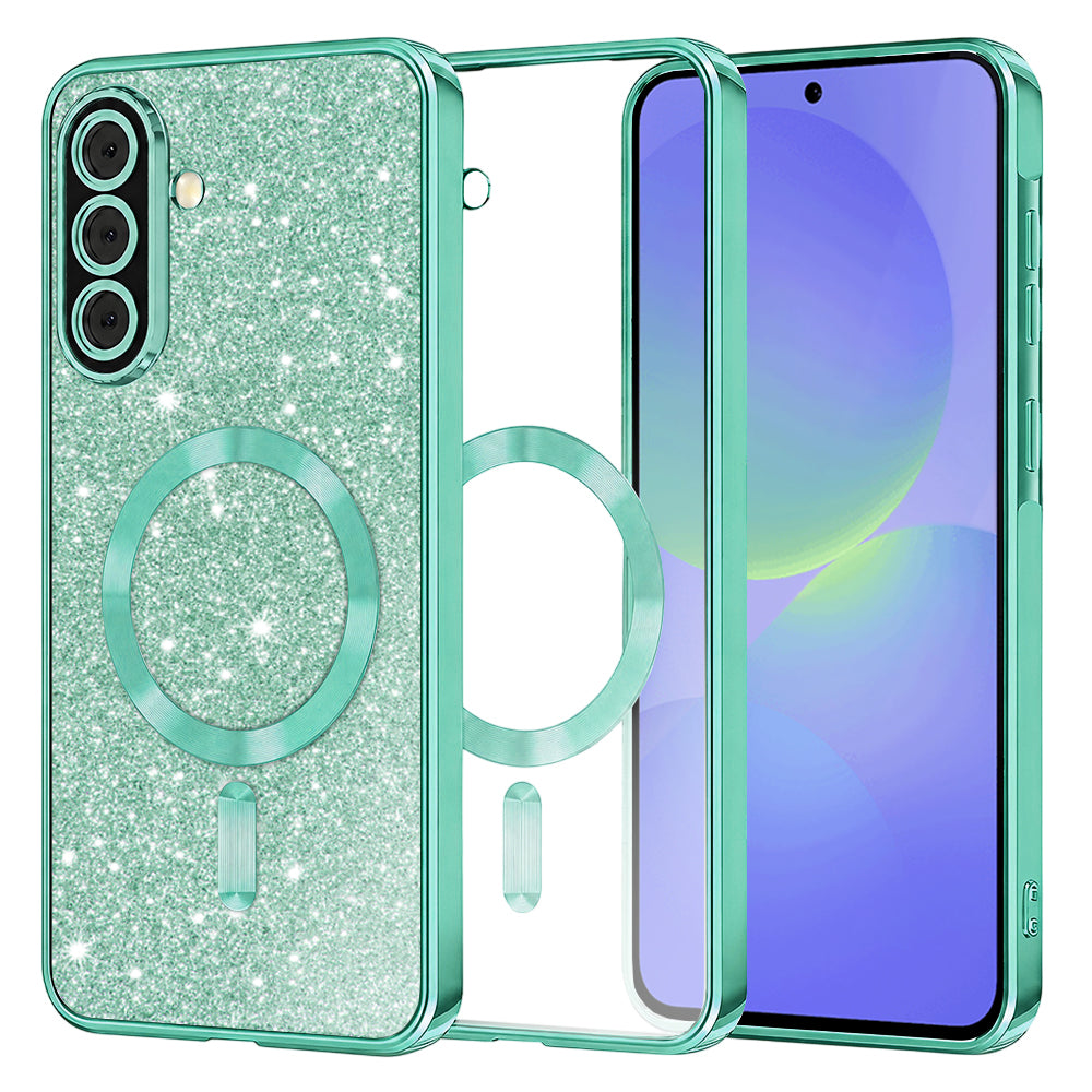 Husă Techsuit Luxury Glitter MagSafe Galaxy A36 5G / A56 5G – Verde deschis – imagine 8