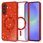 Husă Techsuit Luxury Glitter MagSafe Galaxy A36 5G / A56 5G – Roșu – imagine 1