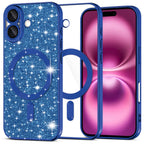 Husă Techsuit Luxury Glitter MagSafe iPhone 16 Plus – Albastru închis – imagine 11