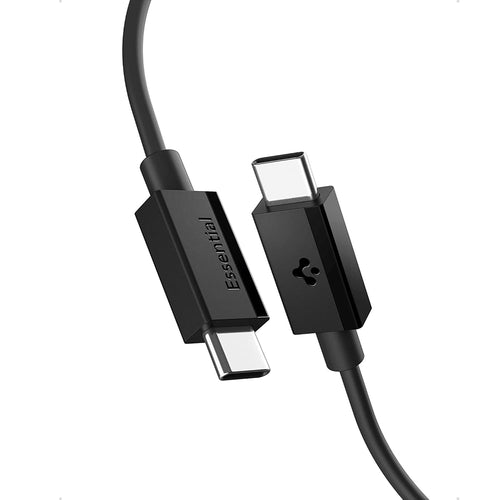 Cablu Spigen Essential EB6015CC USB-C la USB-C 1,5 m – Negru – imagine 1