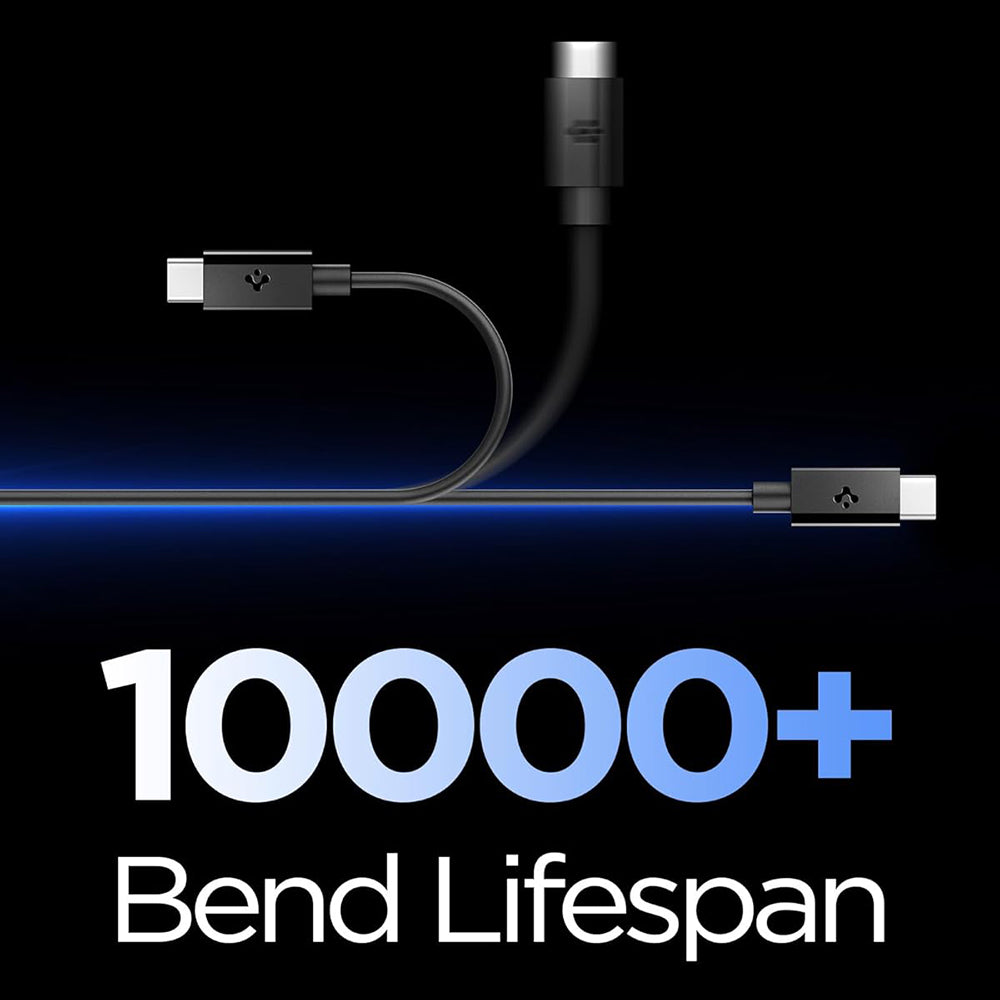 Cablu Spigen Essential EB6015CC USB-C la USB-C 1,5 m – Negru – imagine 4