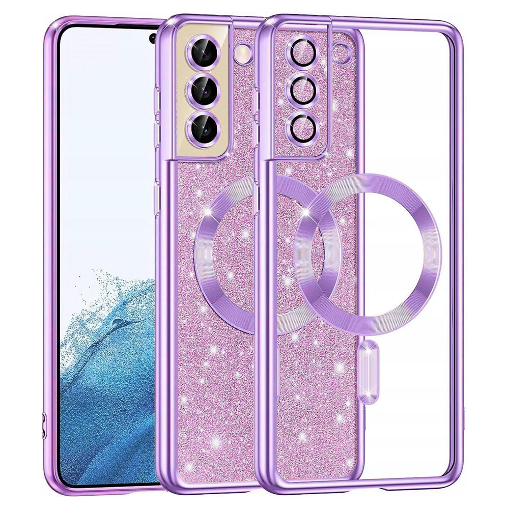 Husă Techsuit Luxury Glitter MagSafe Galaxy S22 – Mov deschis – imagine 7