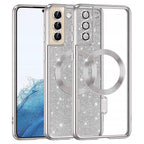 Husă Techsuit Luxury Glitter MagSafe Galaxy S22 – Argintiu – imagine 2