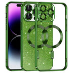 Husă Techsuit Luxury Glitter MagSafe iPhone 14 Pro Max – Verde închis – imagine 2