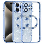 Husă Techsuit Luxury Glitter MagSafe iPhone 15 Pro Max – Albastru deschis – imagine 9