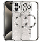 Husă Techsuit Luxury Glitter MagSafe iPhone 15 Pro Max – Argintiu – imagine 1