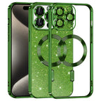 Husă Techsuit Luxury Glitter MagSafe iPhone 15 Pro Max – Verde închis – imagine 7