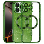 Husă Techsuit Luxury Glitter MagSafe iPhone 16 Pro – Verde închis – imagine 10