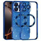 Husă Techsuit Luxury Glitter MagSafe iPhone 16 Pro – Albastru închis – imagine 9
