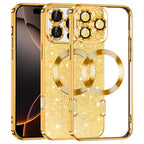 Husă Techsuit Luxury Glitter MagSafe iPhone 16 Pro – Auriu – imagine 2