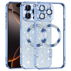 Husă Techsuit Luxury Glitter MagSafe iPhone 16 Pro – Albastru deschis – imagine 5