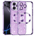 Husă Techsuit Luxury Glitter MagSafe iPhone 16 Pro Max – Mov deschis – imagine 9