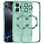 Husă Techsuit Luxury Glitter MagSafe iPhone 16 Pro Max – Verde deschis – imagine 8
