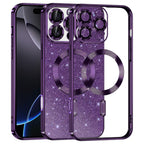 Husă Techsuit Luxury Glitter MagSafe iPhone 16 Pro Max – Mov închis – imagine 7