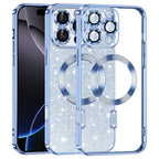Husă Techsuit Luxury Glitter MagSafe iPhone 16 Pro Max – Albastru deschis – imagine 10