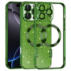Husă Techsuit Luxury Glitter MagSafe iPhone 16 Pro Max – Verde închis – imagine 5