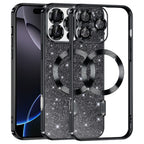 Husă Techsuit Luxury Glitter MagSafe iPhone 16 Pro Max – Negru – imagine 2